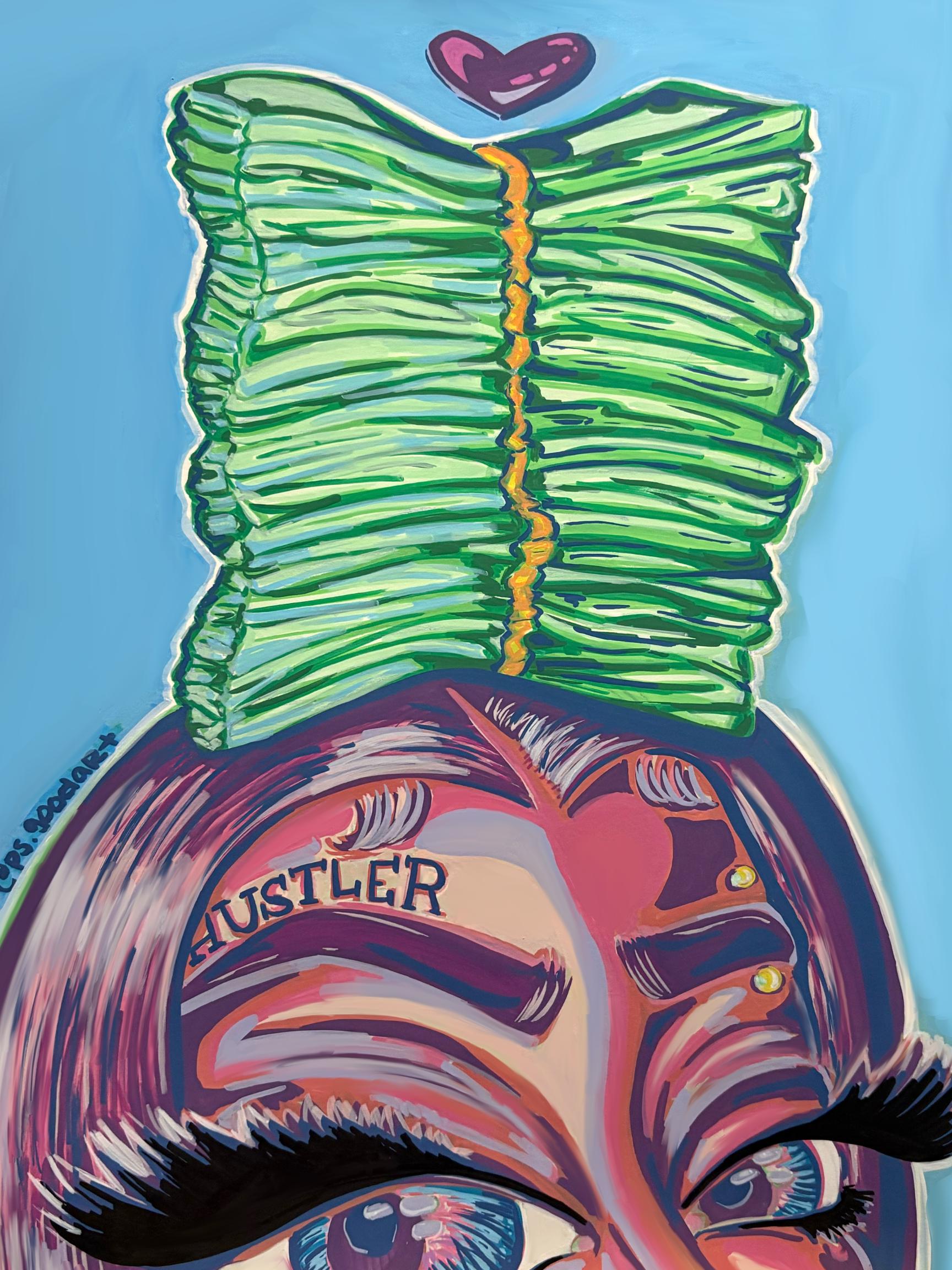 Cash Poster Art | “Racks On Me” 12x16” | Colorful Money Artwork