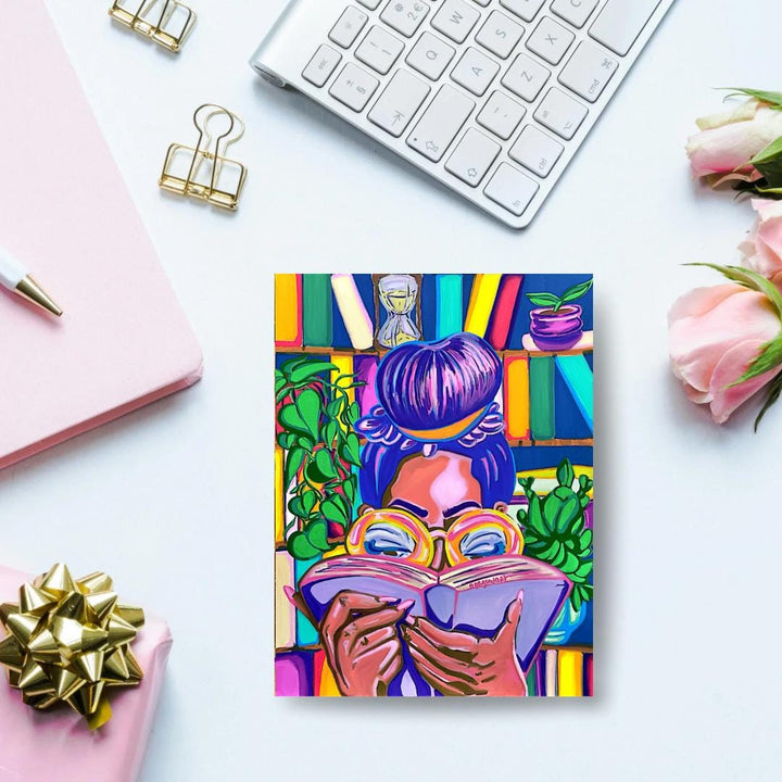 Book Reading Art | Reading Nook Mini Print