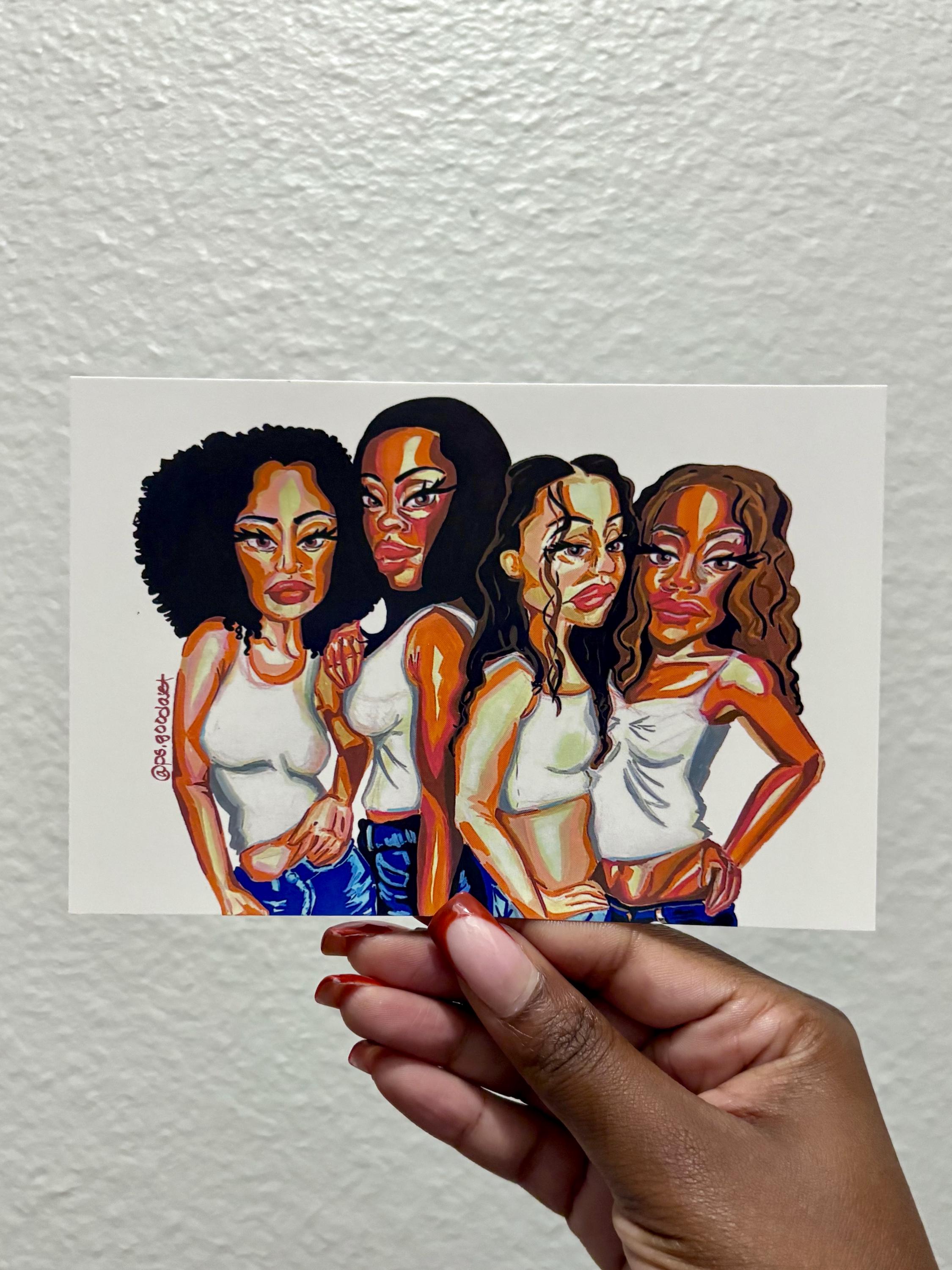 Love, Friendship, and Sisterhood Mini Print | Bestie Gift (4x6)