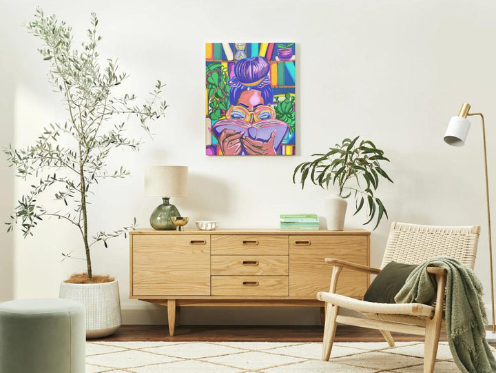 “Loc’d In A Good Book” 18x24 Canvas