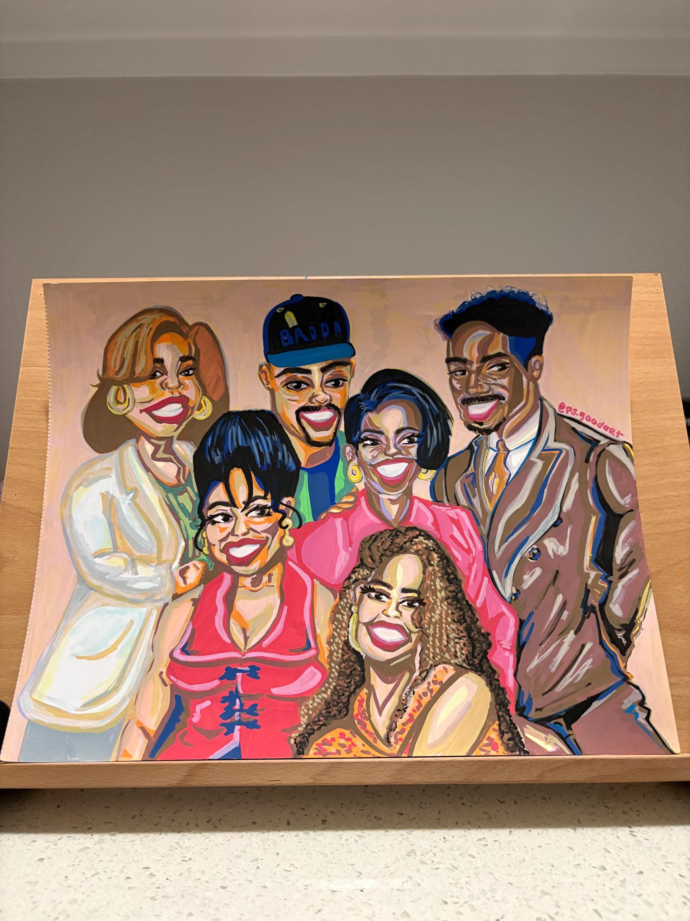 90s Themed Vinyl Sticker | Glossy Sticker Art