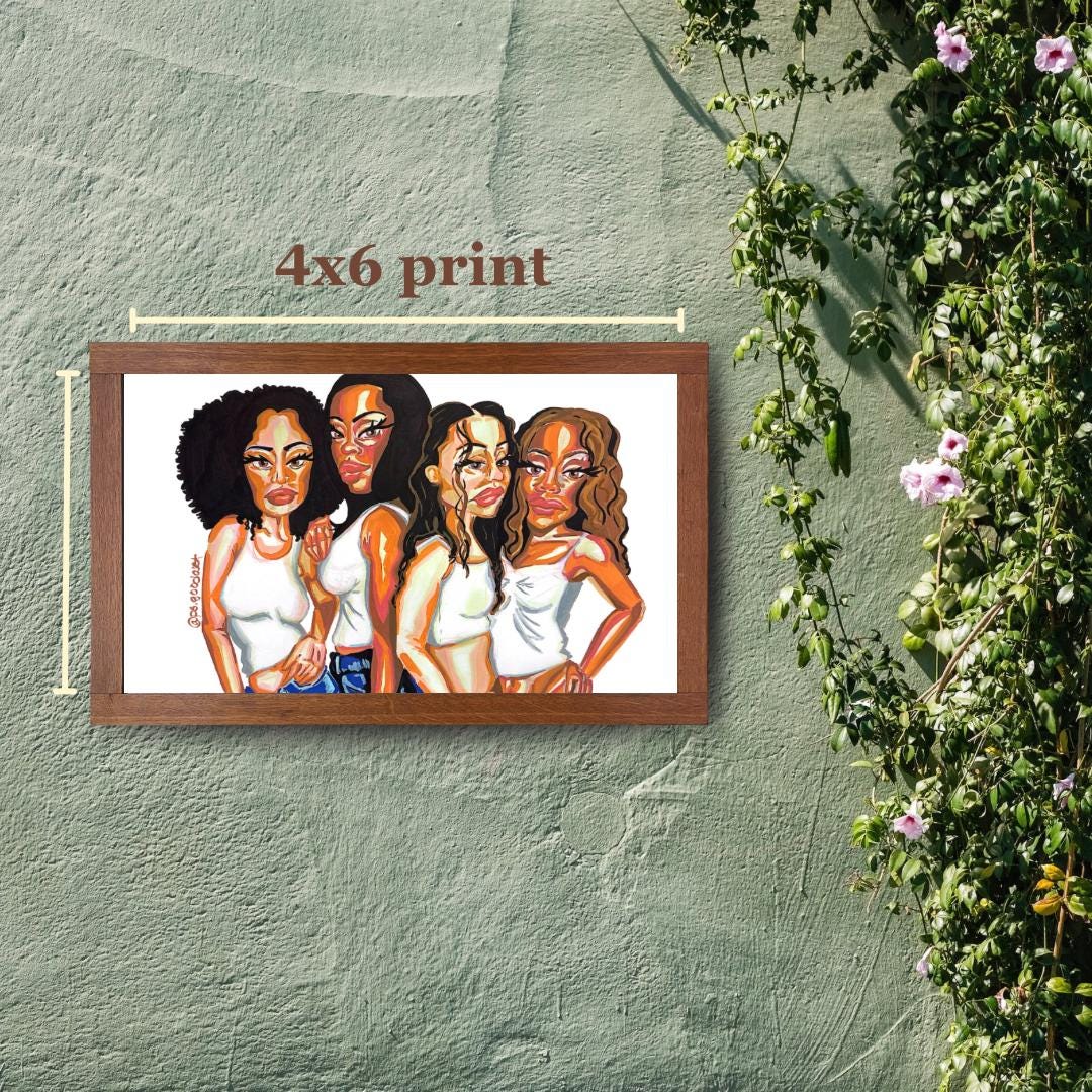 Love, Friendship, and Sisterhood Mini Print | Bestie Gift (4x6)