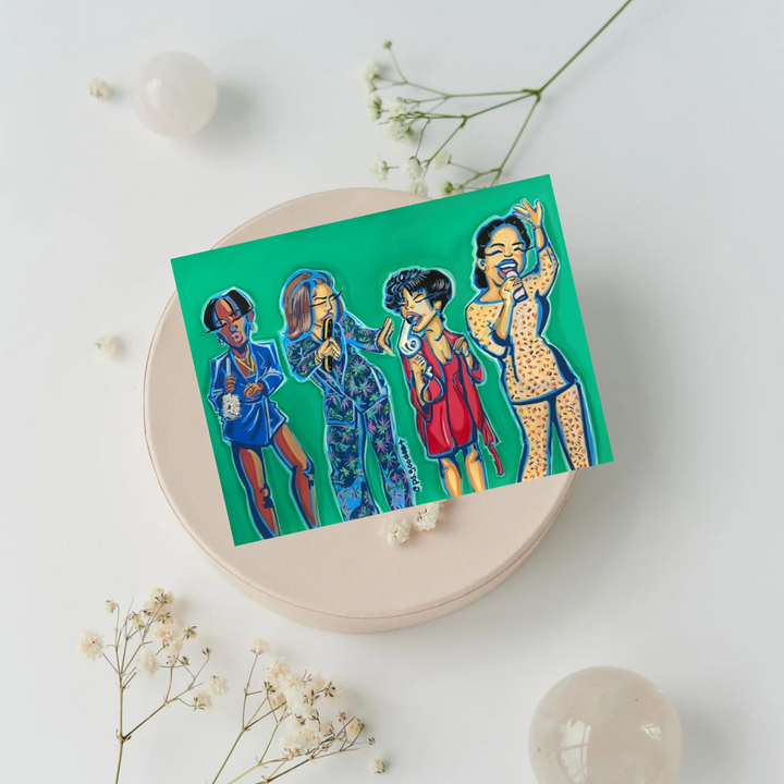 Living Single Bathroom Art | 90s ' Themed Mini Print| Glossy Print 4x6”