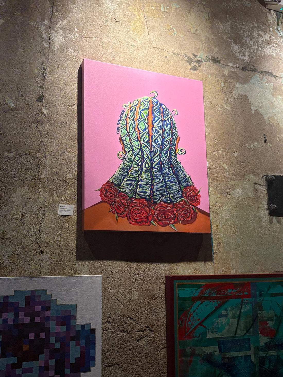 Black Girl Art on Poster | “Crowned In Culture” | Colorful Hair Artwork