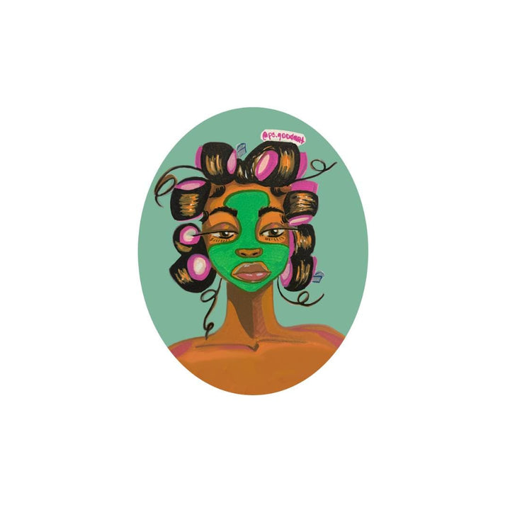 Self Care Vinyl Sticker | Glossy, Weatherproof (3x3in)