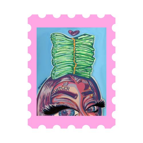 Stack of Money Vinyl Sticker | “Racks On Me” Glossy (3x3in)