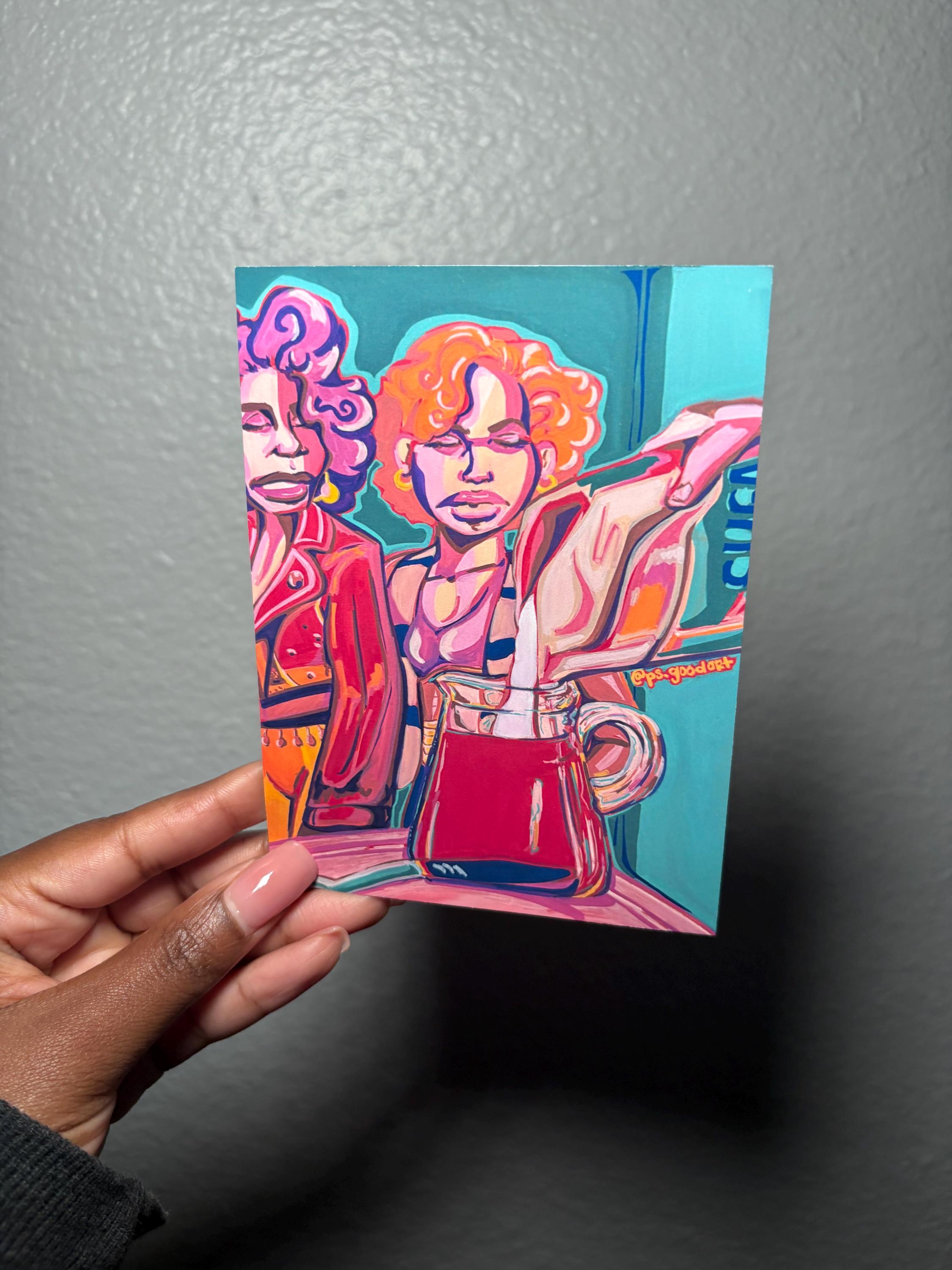 Mini Print | “Who Made The Koolaid?” | Orange and Red Illustration Print
